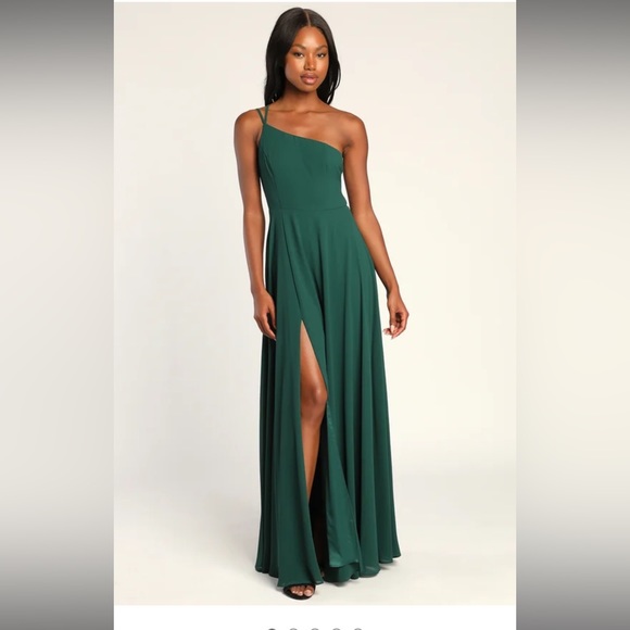 Lulus One Shoulder Maxi Dress NWT - Picture 2 of 11